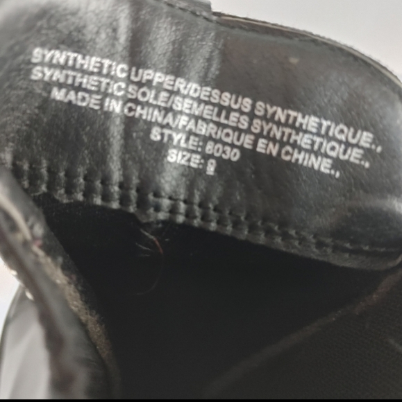 Black ankle boots with silver studs - Picture 3 of 8